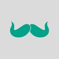 Poirot Mustache Icon Royalty Free Stock Photo