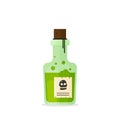 Poison bottle flat vector icon isolated on color background Royalty Free Stock Photo