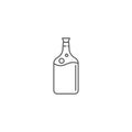 Poison bottle vector icon symbol isolated on white background Royalty Free Stock Photo