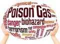 Poison gas word cloud sphere concept Royalty Free Stock Photo