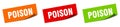 poison banner. poison speech bubble label set. Royalty Free Stock Photo