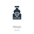 Poison icon vector. Trendy flat poison icon from science collection isolated on white background. Vector illustration can be used Royalty Free Stock Photo