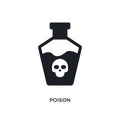 poison isolated icon. simple element illustration from science concept icons. poison editable logo sign symbol design on white Royalty Free Stock Photo