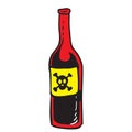 Poison red bottle