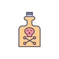 Poison related vector icon. Royalty Free Stock Photo