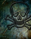 Poison sign background Royalty Free Stock Photo