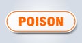 poison sticker. Royalty Free Stock Photo