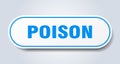 poison sticker. Royalty Free Stock Photo