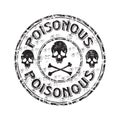 Poisonous grunge rubber stamp Royalty Free Stock Photo