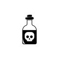 poisonous substance in the flask icon. Element of science for mobile concept and web apps. Detailed poisonous substance in the