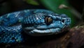 Poisonous viper spiral scales mimic forest pattern generated by AI