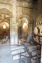 Poitiers, France - September 12, 2016:Interior Baptistere Saint-Jean Baptistery of St. John Poitie