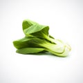 Pok Choi green vegetables on white background Royalty Free Stock Photo