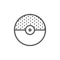 Pokeball line icon Royalty Free Stock Photo