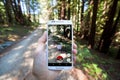 Pokemon GO App Showing Pokemon Encounter Royalty Free Stock Photo