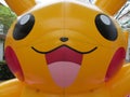 A Pokemon monster character themed Pikachu mascot Lunar New Year decoration on display at Singapore Jurong Point