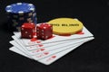 Poker accessories Royalty Free Stock Photo