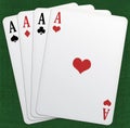 Poker of aces!