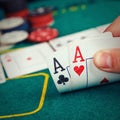 Poker Aces pair Royalty Free Stock Photo