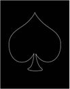 Poker black symbol of poker