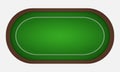 Poker or blackjack table made of green cloth. Royalty Free Stock Photo