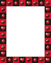 Poker border frame 3 Royalty Free Stock Photo