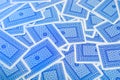 Poker cards on background close-up Royalty Free Stock Photo