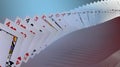 Poker cards falling Royalty Free Stock Photo