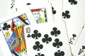 Poker cards, poker game, gambling, card game, luck or bad luck Royalty Free Stock Photo