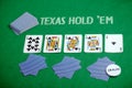 Poker cards Texas Hold em Royalty Free Stock Photo