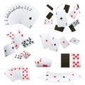 Poker Cards Realistic Sets