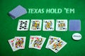Poker cards Texas Hold em Royalty Free Stock Photo