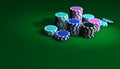Poker And Casino Chips Background