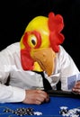 Poker chicken face