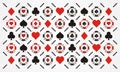 Poker chip pattern