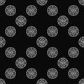 Poker Chip vector Gambling outline seamless pattern or background Royalty Free Stock Photo