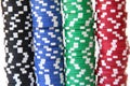 Poker chips Royalty Free Stock Photo