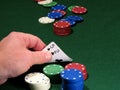 Poker chips Royalty Free Stock Photo