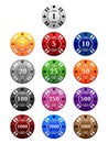 Poker Chips Royalty Free Stock Photo