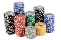 Poker chips Royalty Free Stock Photo