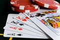 Poker Chips and Cards Royalty Free Stock Photo