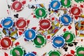 Poker Chips and Cards Background