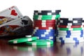 Poker chips Cards Royalty Free Stock Photo