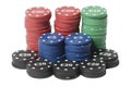 Poker chips Royalty Free Stock Photo