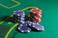 Poker chips Royalty Free Stock Photo