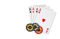 Poker chips Playing cards Royalty Free Stock Photo