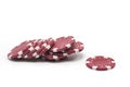 Poker chips Royalty Free Stock Photo