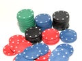 Poker chips Royalty Free Stock Photo