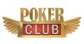 Poker club - gold emblem