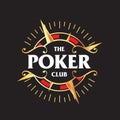 Poker Club logo. clip art